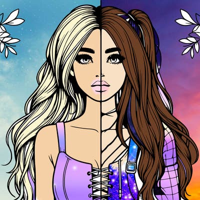 realistic girl split