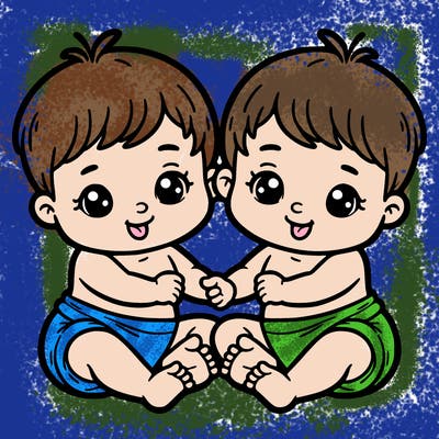twin babies
