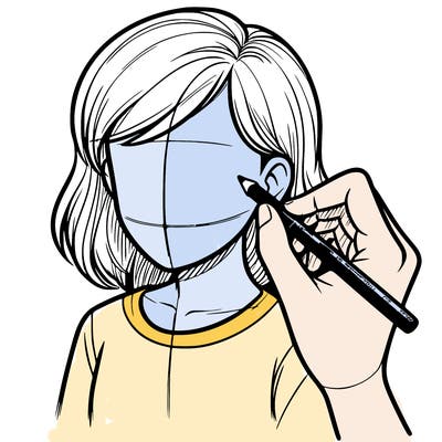 drawing a realistic person