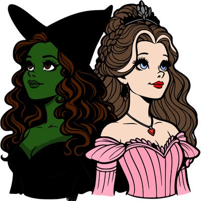 'elphaba and glinda (realistic)