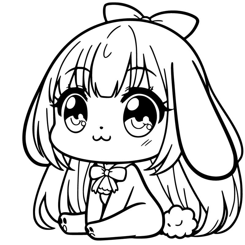 cute anime rabbit