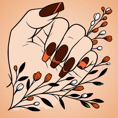 nails with french tip