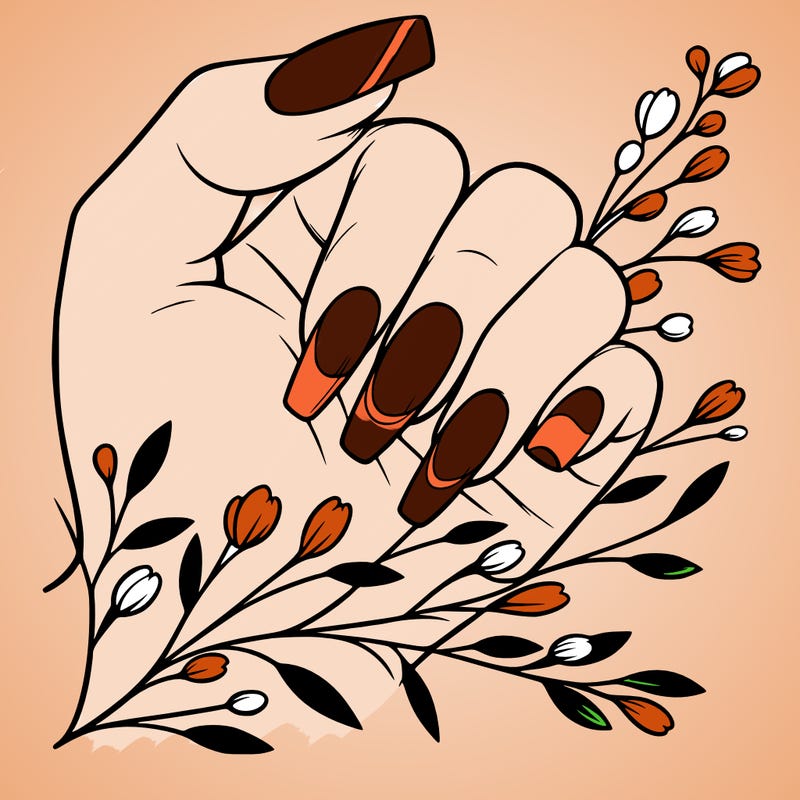 nails with french tip