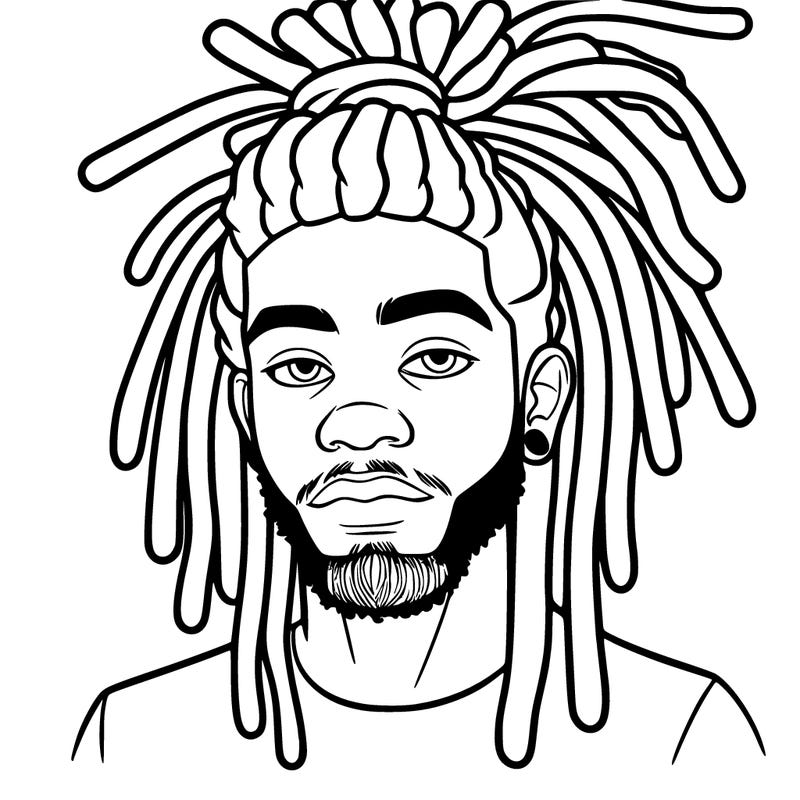 man with dreads