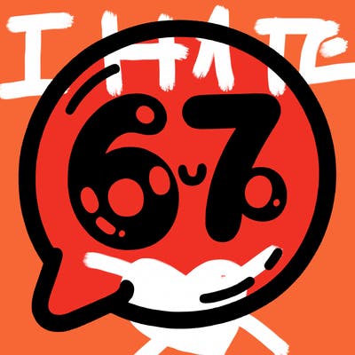 bubble that says 67