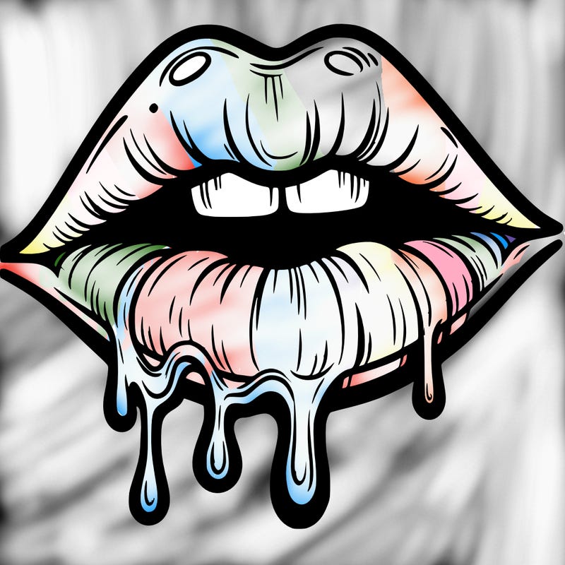 lips that look realistic and drip