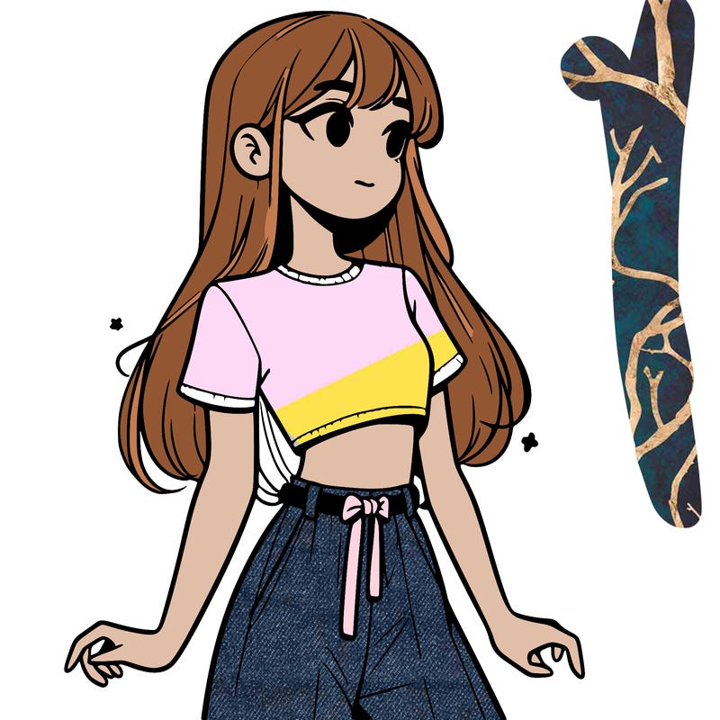 girl in a cute crop top