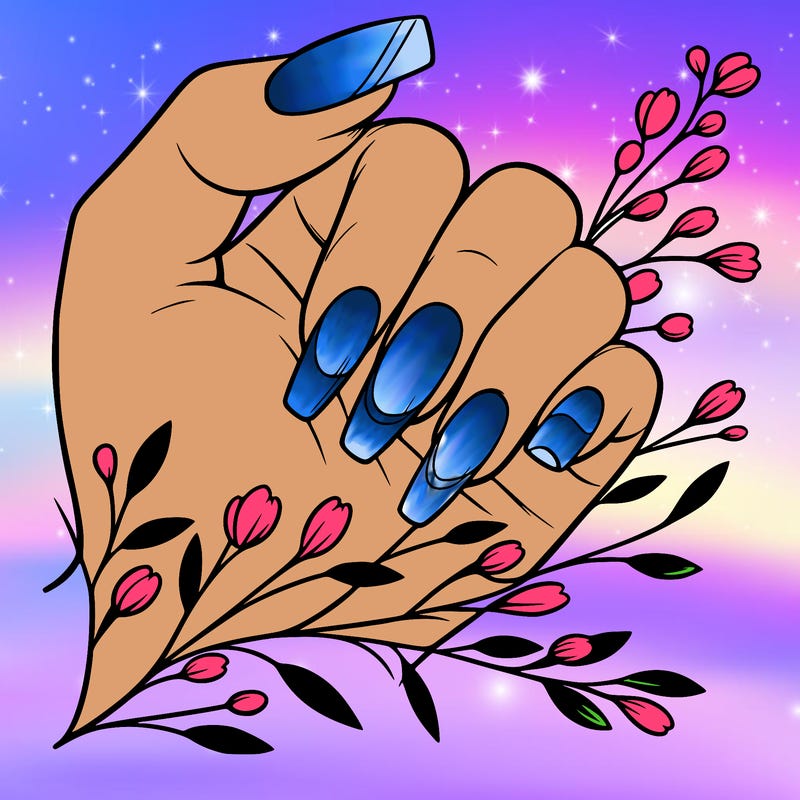 nails with french tip