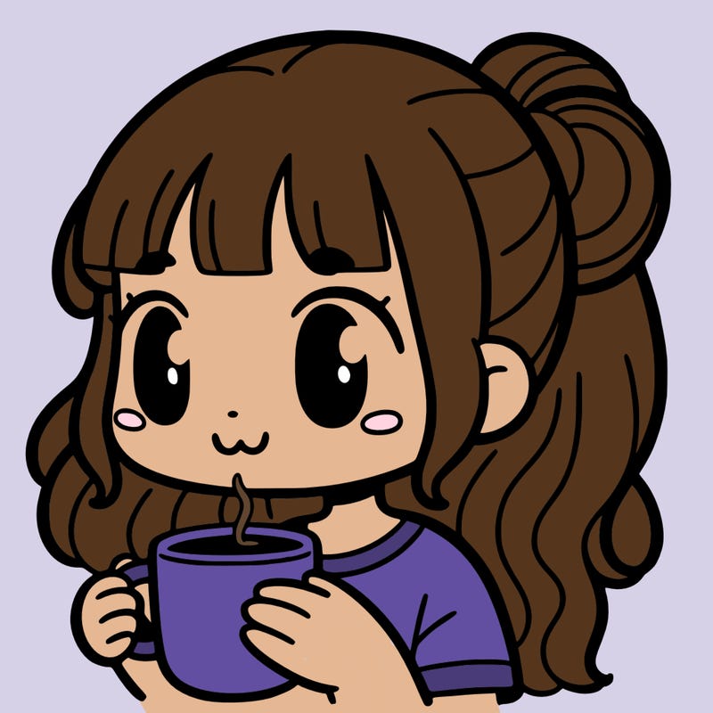 a girl drinking coffee