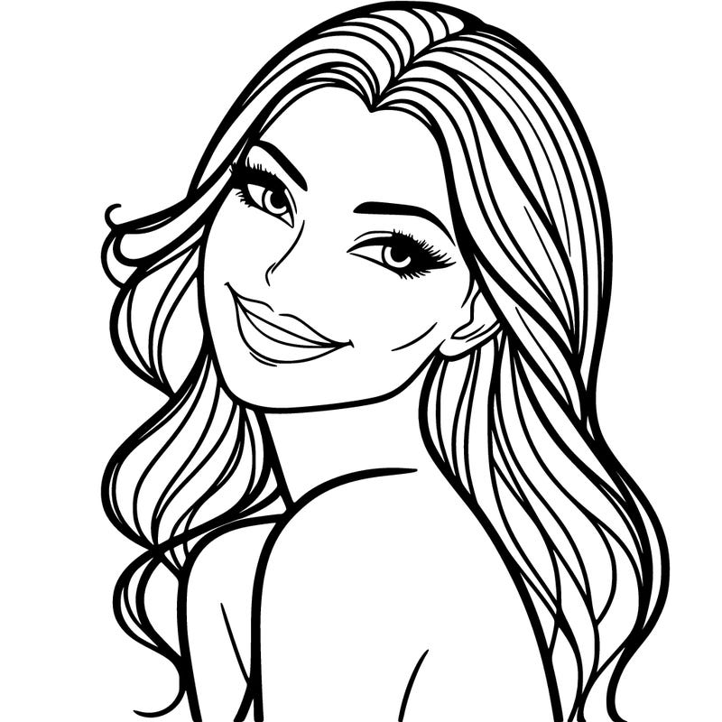 beautiful woman pretty smile realistic