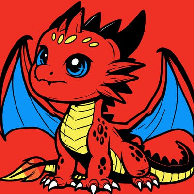 fierce baby night dragon