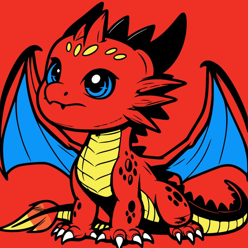 fierce baby night dragon