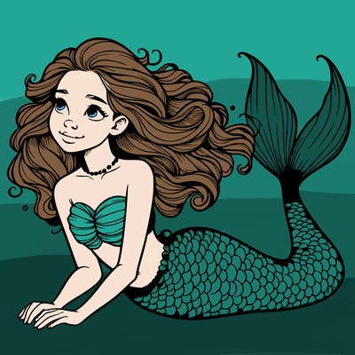 a realistic mermaid