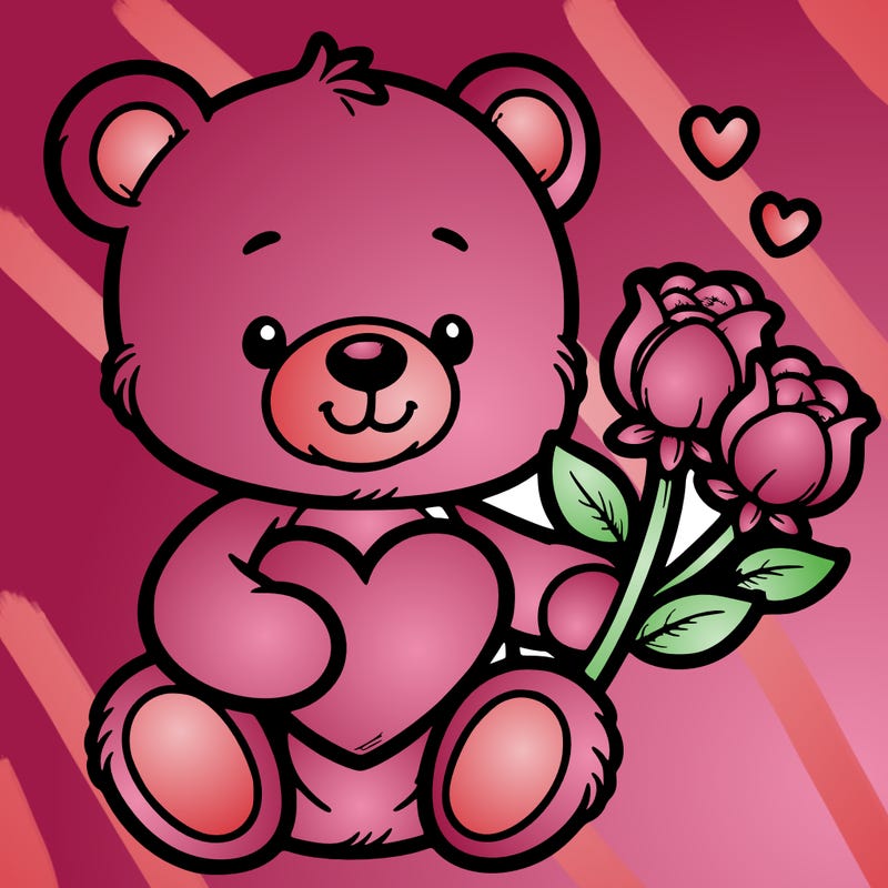 teddy bear a holding heart