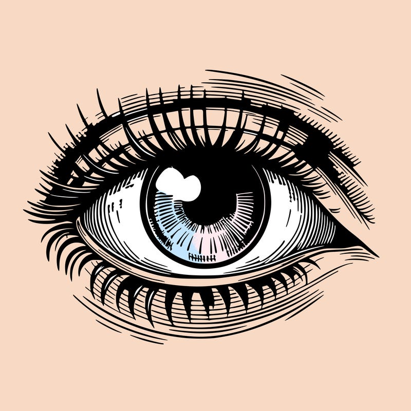 very detailed eye