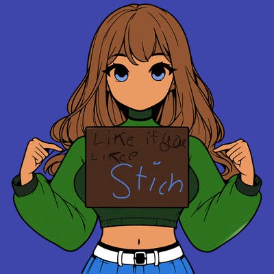 girl holding a blank sign in a long sleeve crop top