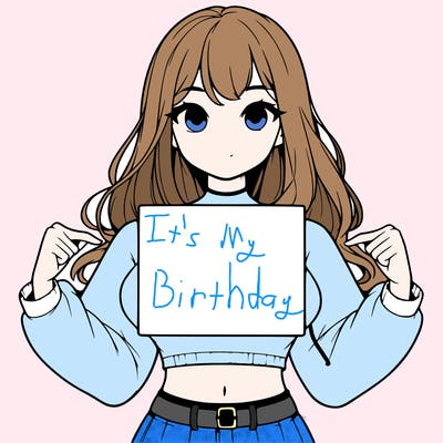 girl holding a blank sign in a long sleeve crop top