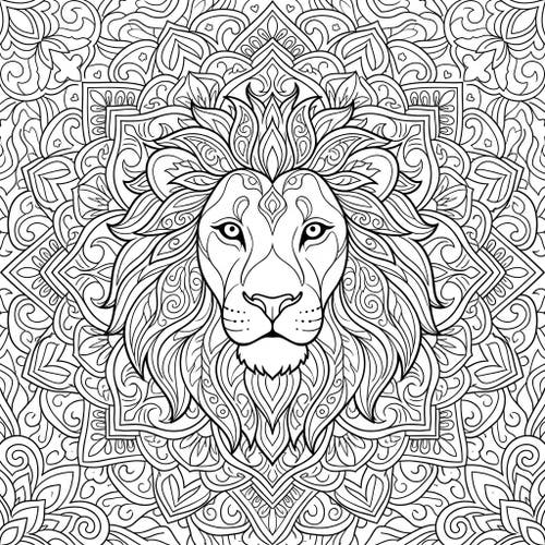 Lion Mandalas