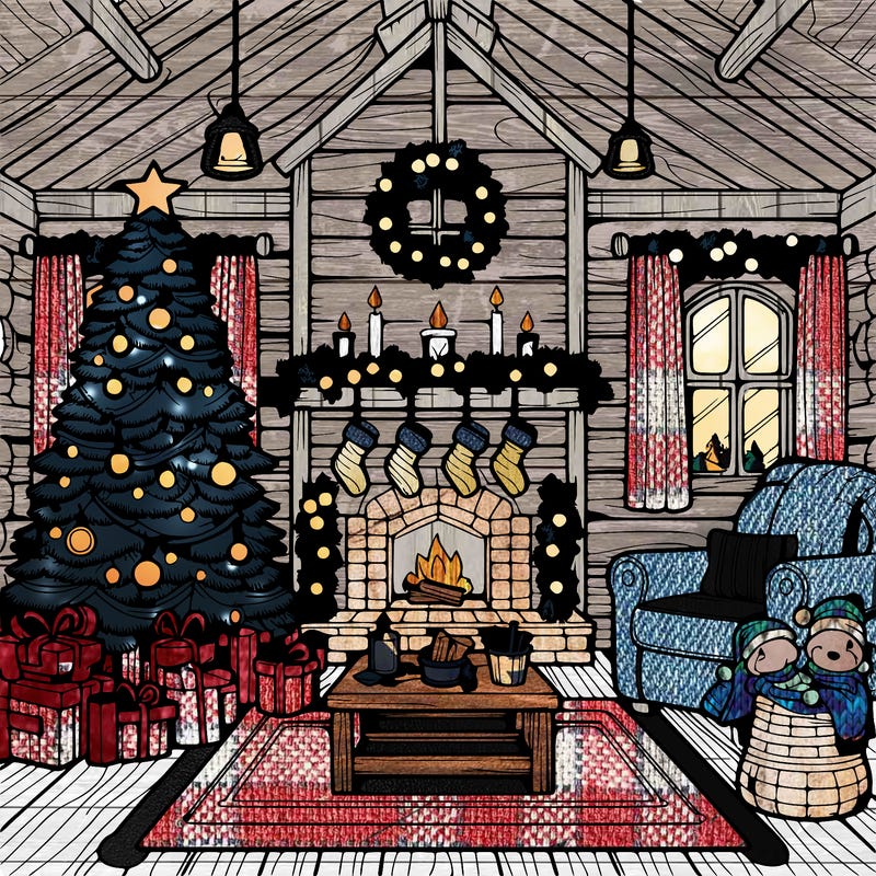 christmas house interior