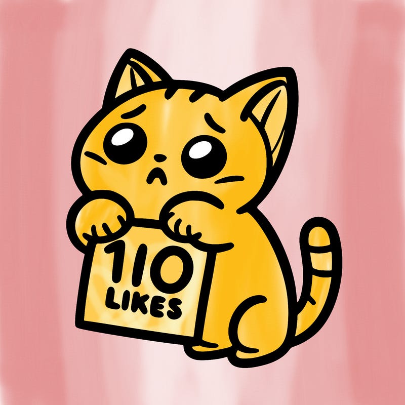a cat begging for 10 likes