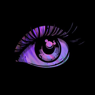 realistic eye long eylashes