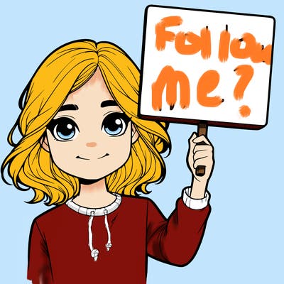 realistic girl holding up a sign