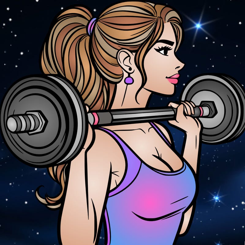 woman lifting weights