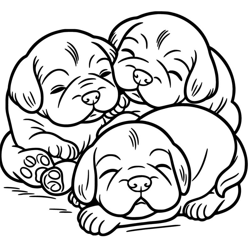 newborn puppies