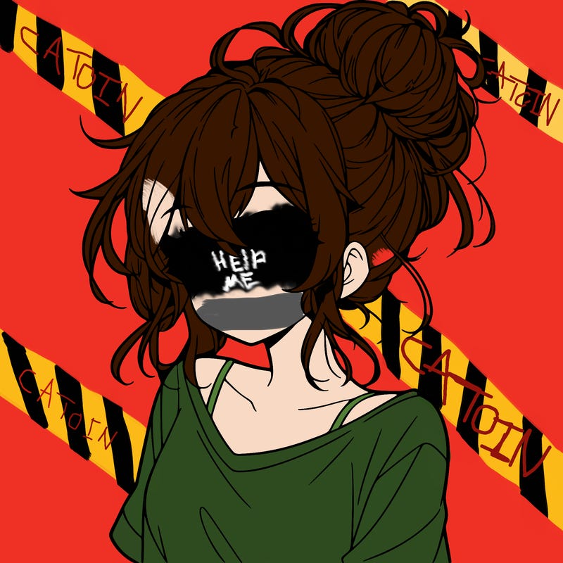 a beautiful anime girl with a messy bun