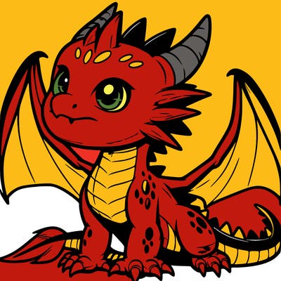 fierce baby night dragon