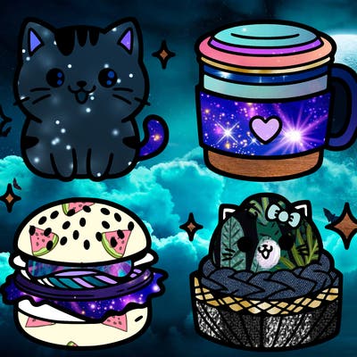 cats and cute food