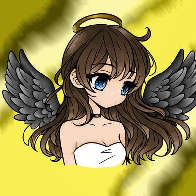 a girl with wings realistic