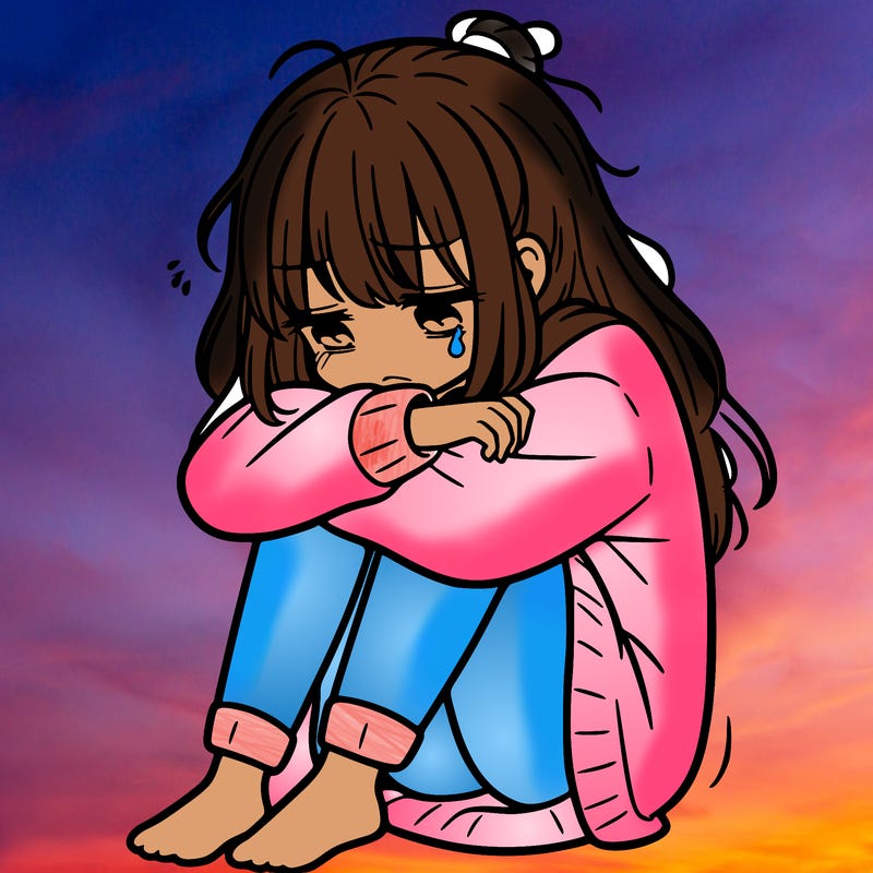 depressed girl