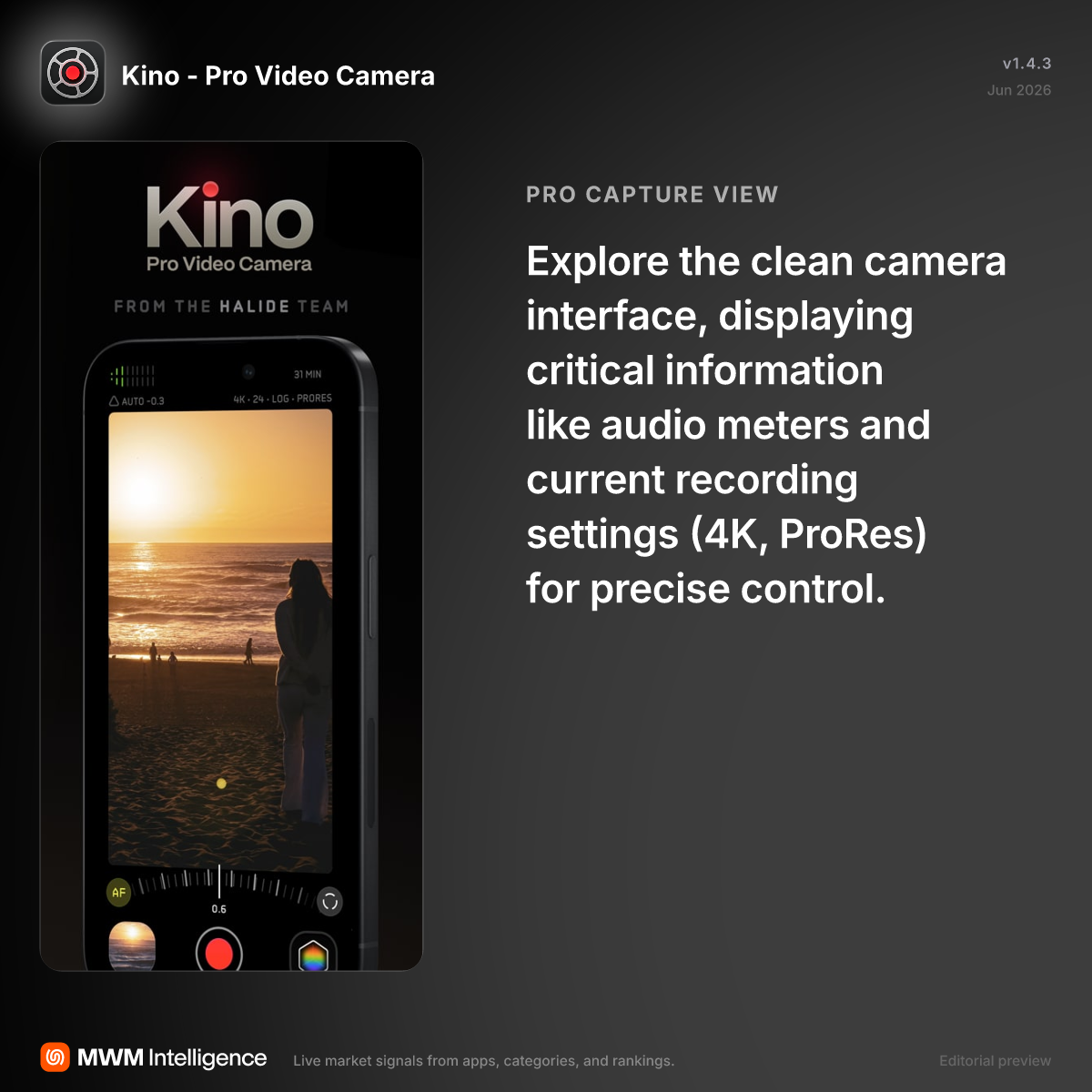 Kino - Pro Video Camera - Photo & Video App | MWM