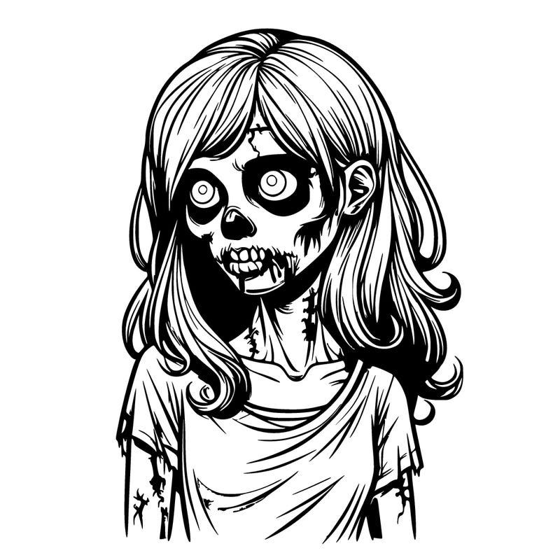 zombie  realistic girl