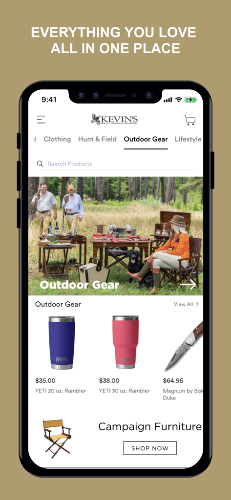 Kevin's Catalog | Premium Outdoor Gear & Authentic Sporting Style