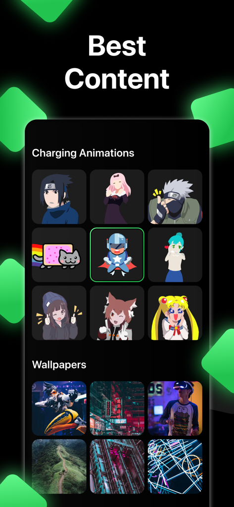 Eine Sammlung von Anime-Ladeanimationen und ästhetischen Hintergrundbildern zur Personalisierung von Handys