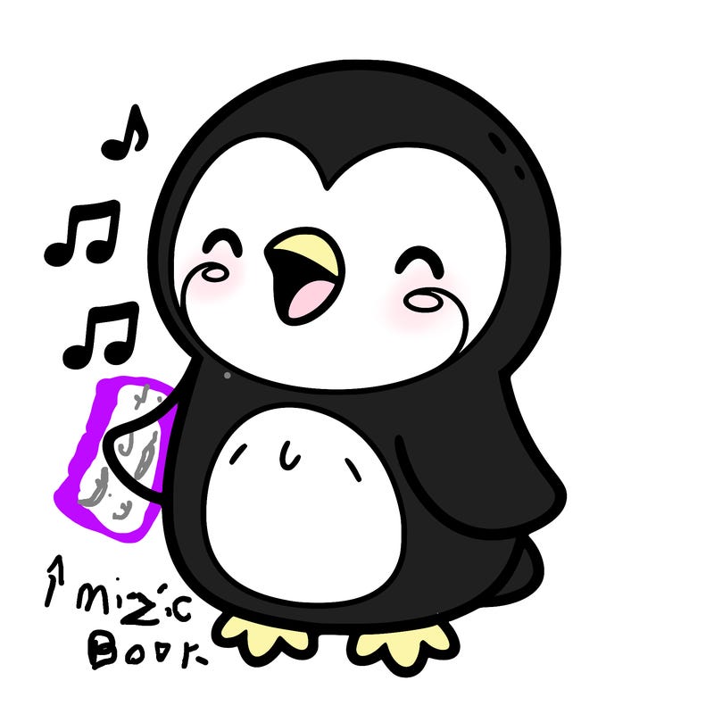 penguin singing a song