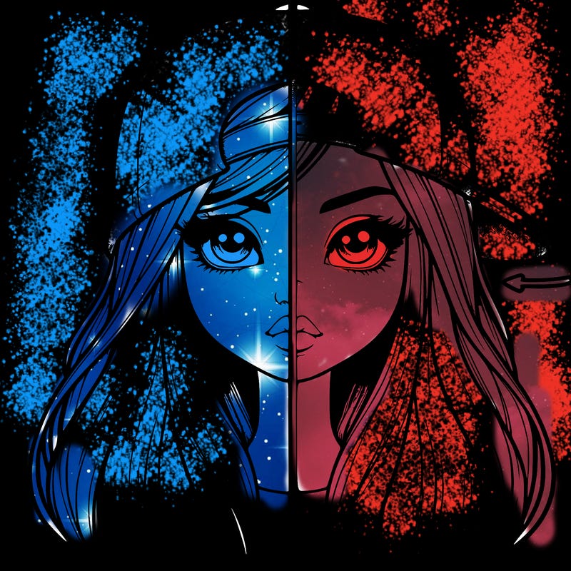 realistic girl with cap split