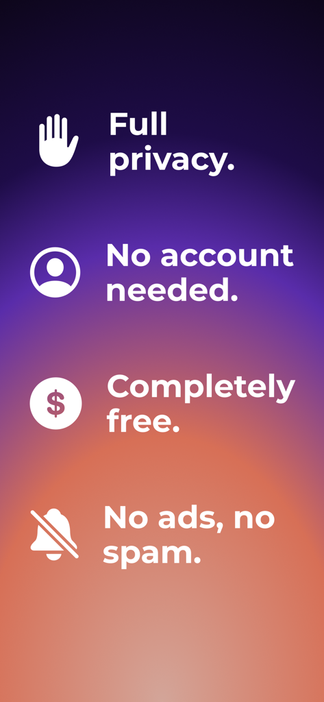 BodyState: Vitals Tracker - BodyState app highlights: privacy, no account, free, and no ads