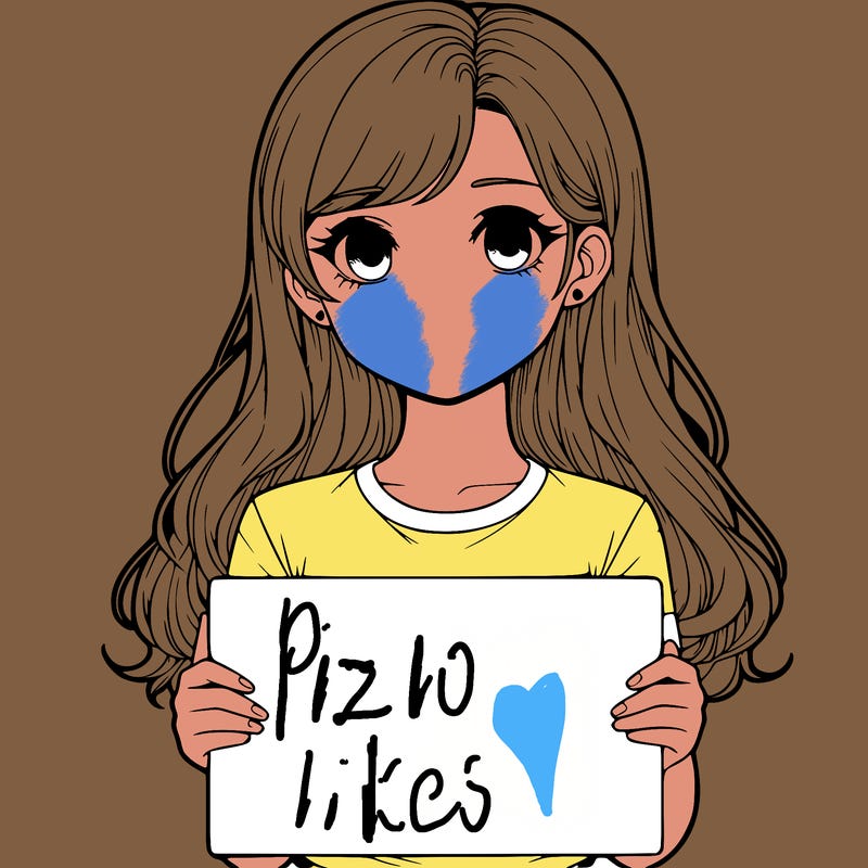 realistic girl holding a sign