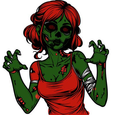 realistic zombie girl