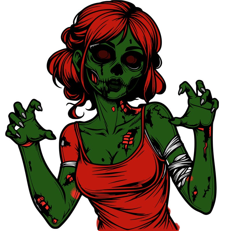 realistic zombie girl