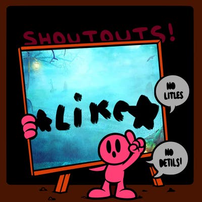 blank canvas that says above it shoutouts