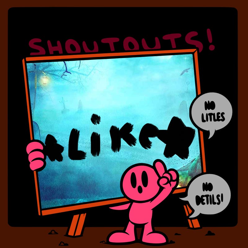 blank canvas that says above it shoutouts