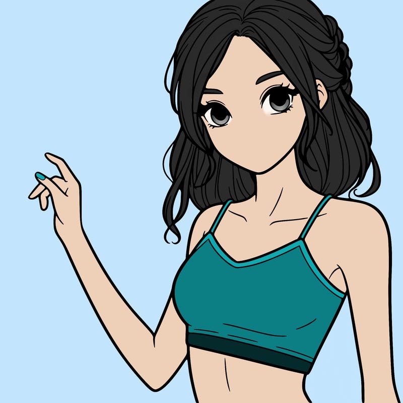 girl in crop top