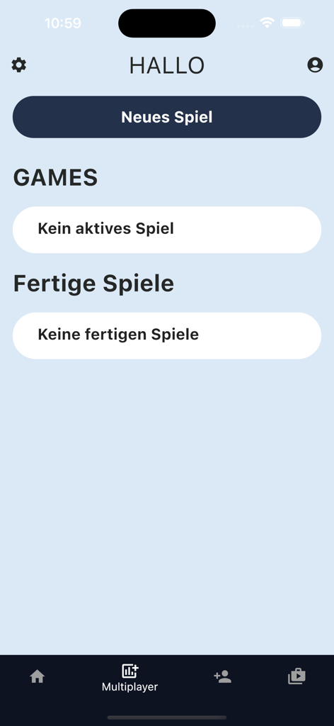 Sudoku Multiplayer - Écran principal de l'application Sudoku Multijoueur avec un bouton pour démarrer une nouvelle partie