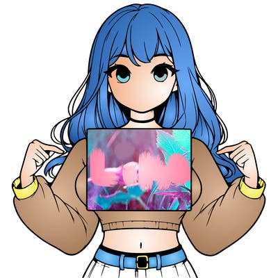 girl holding a blank sign in a long sleeve crop top