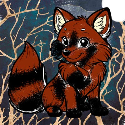 realistic fox