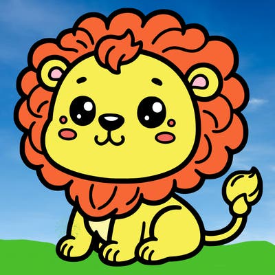 cute lion